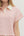 Striped Collar Knit Skort Set- Pink