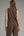Solid Knit Mock Neck Pants Set- Brown