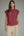 Solid Scallop Top- Wine