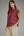 Solid Scallop Top- Wine