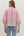 Botanical Print Ruffle Top- Pink