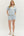 Striped Collar Knit Short Set- Lt. Blue