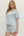 Striped Collar Knit Short Set- Lt. Blue