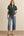Solid Eyelet Puff Sleeve Top- H. Green