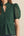 Solid Eyelet Puff Sleeve Top- H. Green