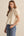 Solid Eyelet Puff Sleeve Top- Cream
