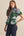 Floral Eyelet Puff Sleeve Top- H. Green