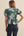 Floral Eyelet Puff Sleeve Top- H. Green