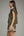 Half Zip Solid Skirt Set- Olive
