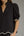 Solid Scallop Pants Set- Black