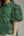 Solid Puff Sleeve Scallop Top- H. Green