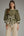 Solid ¾ Puff Sleeve Top- Olive