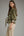 Solid ¾ Puff Sleeve Top- Olive