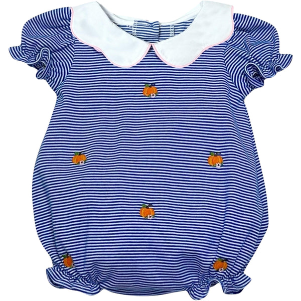 Pumpkin Knit Bubble- Royal Blue Bitty