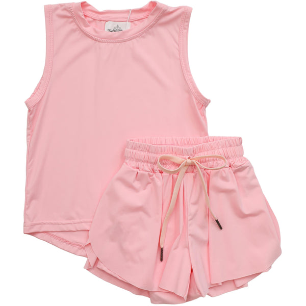 Light Pink Swing Shorts