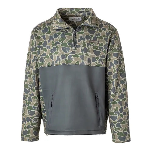 Youth Backwoods Camo Quarter Zip Fleece