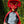 Triceratops Hooded Cape- Red