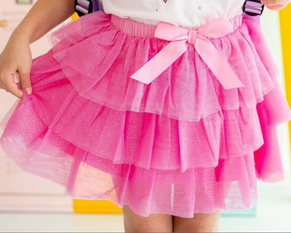 Raspberry Bow Tiered Tutu