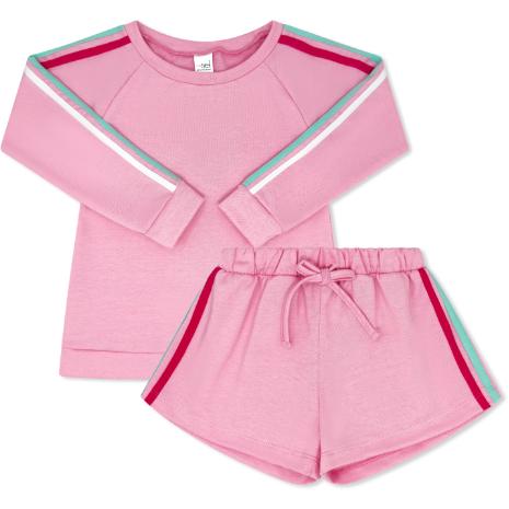 Savannah Jogger Short Set- Taffy Pink