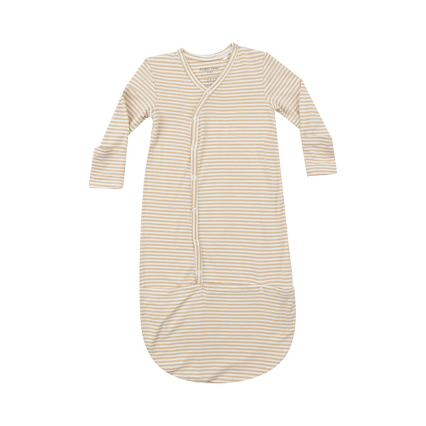 Bundle Gown- Beige Stripe