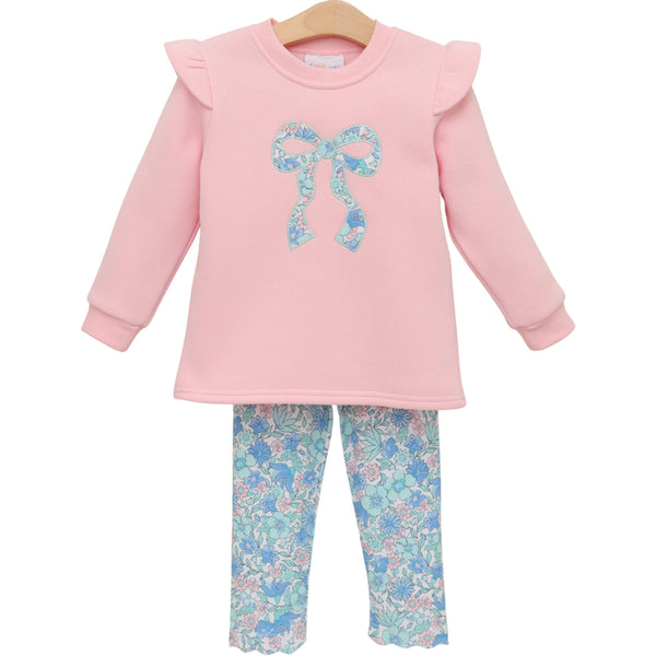 Painted Petals Ruffle Sweatshirt Set