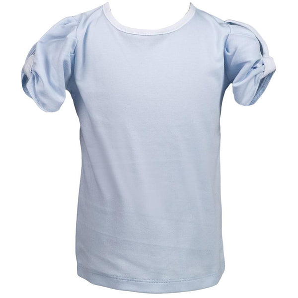 Apple Blossom Blue Twist Shirt