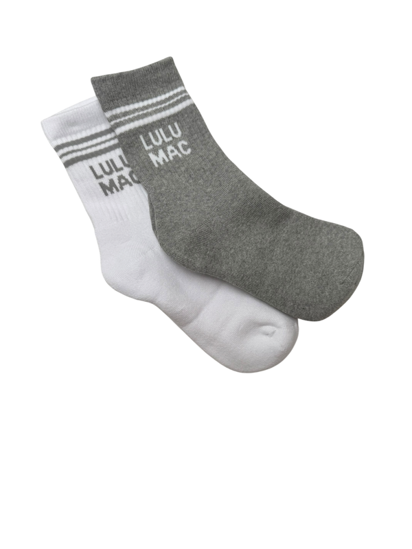 Lulu Mac Socks 2 Pair Box- Grey/Grey (Women's)