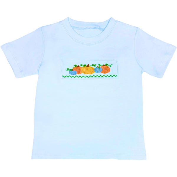 Pumpkin Harry Play Knit Tee- Light Blue