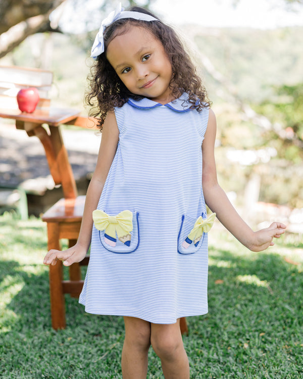 Pencil Sarah Knit Jumper- Periwinkle Bitty