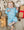 Santa Face Louisa Romper- Lt. Blue Corduroy