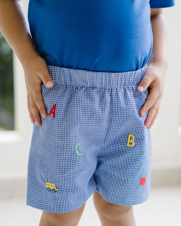 ABC Leo Shorts- Royal Blue Micro