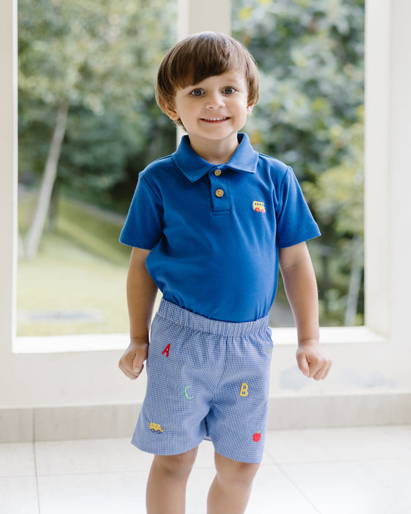 ABC Leo Shorts- Royal Blue Micro