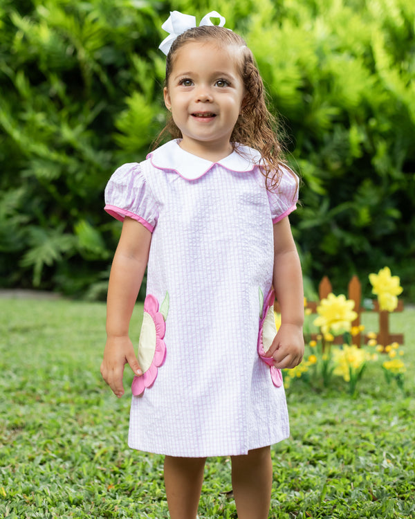 Flowers Bryar Pocket Dress- Popsicle Windowpane