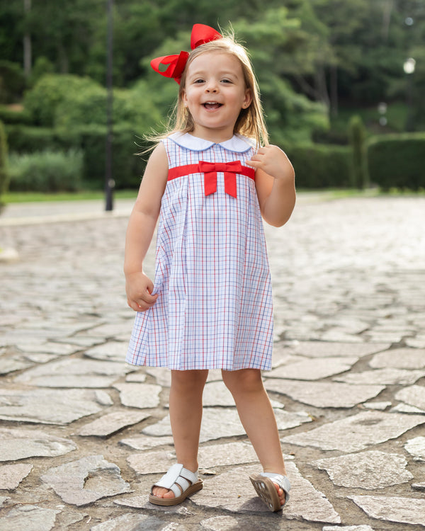 Juliet Dress- Star Spangled Windowpane