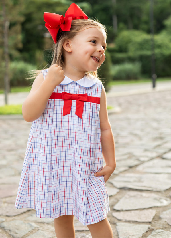 Juliet Dress- Star Spangled Windowpane