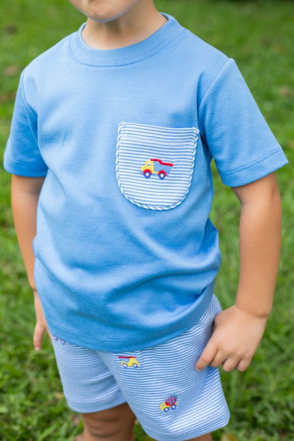 Construction Short Set- Periwinkle