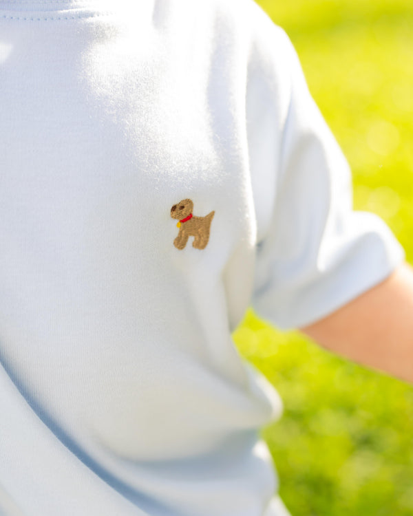 Puppy Knit Harry's Play Tee- Lt. Blue