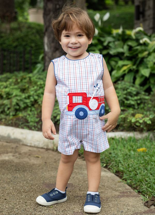 Firetruck Ashton Shortall- Star Spangled Windowpane