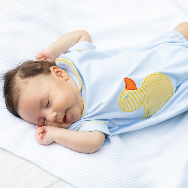 Duckies Peter Knit Bubble- Lt. Blue