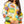 Pastel Colorblock Pumpkin Button Up Cardigan- (Women's)