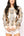 Neutral & Black Python Print Sweatshirt- (Women's)