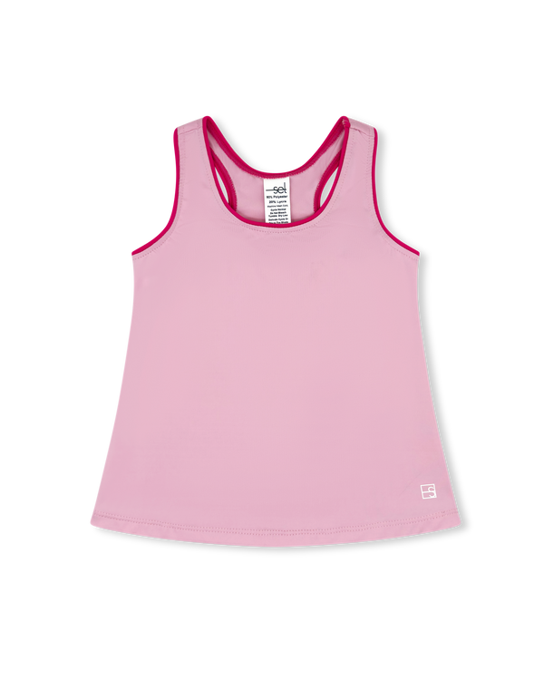 Riley Tank- Cotton Candy Pink, Power Pink