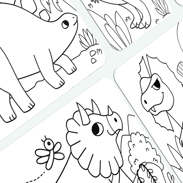 Hidden Pattern Coloring Activity- Dino. Tal