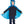 Pterodactyl Hooded Cape- Blue