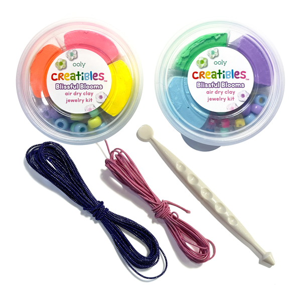 Creatibles Air Dry Clay Jewelry Kit- Blissful Blooms