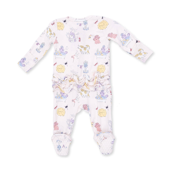 Spa Dogs 2 Way Ruffle Zipper Footie
