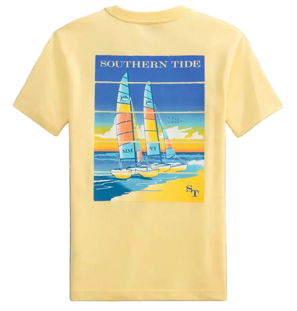 Youth Beach Catamarans Tee- Pineapple