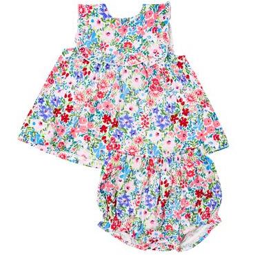 Ruffle Top & Bloomer- London Floral