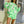 Neon Green Mardi Gras Fringe Boot Sweatshirt- Women's