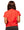 Red Flower Baseball Tee- (Women's)